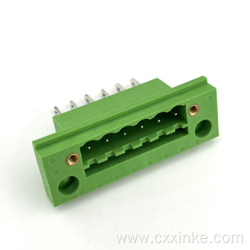 hot sell 5.08mm pitch plug-in type through wall terminal block socket